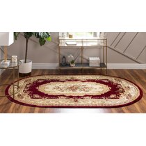 oval floral rug